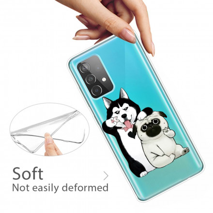 Samsung Galaxy A32 5G Custodia Funny Dogs