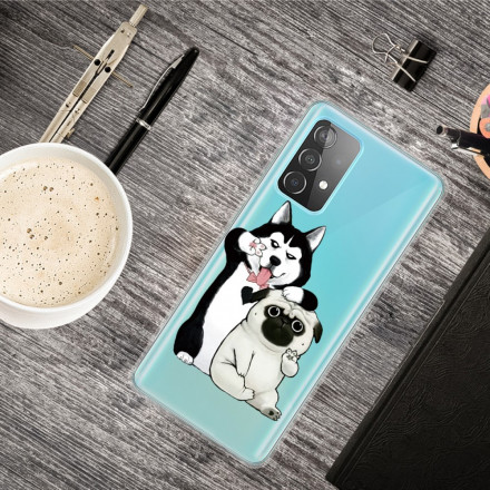 Samsung Galaxy A32 5G Custodia Funny Dogs