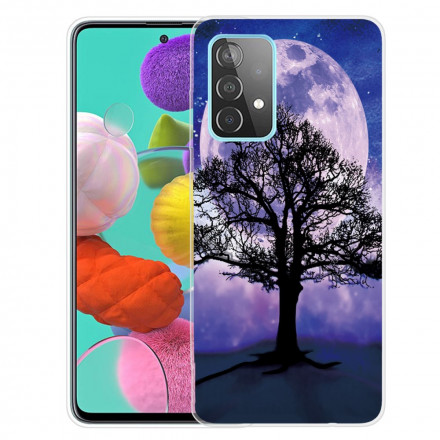 Samsung Galaxy A32 5G Custodia con albero e luna