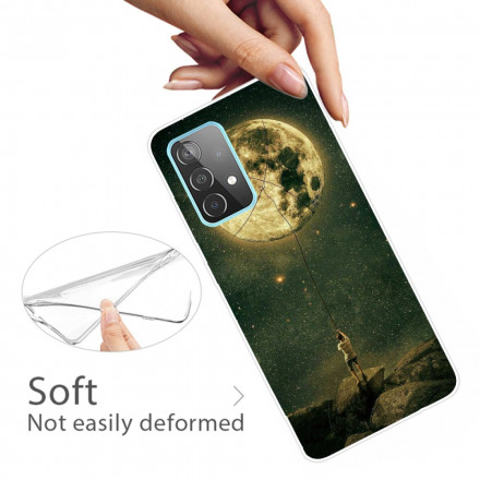 Samsung Galaxy A32 5G Custodia flessibile Moon Man