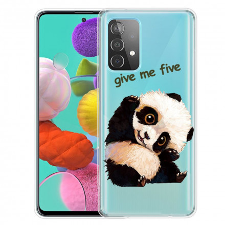 Samsung Galaxy A52 5G Clear Case Panda Give Me Five