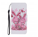 Custodia per Samsung Galaxy A32 5G Rabbits