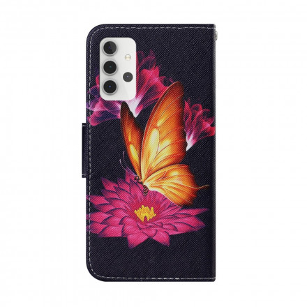 Custodia per Samsung Galaxy A32 5G Butterfly e Lotus