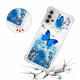 Custodia Samsung Galaxy A32 5G Glitter Blue Butterflies