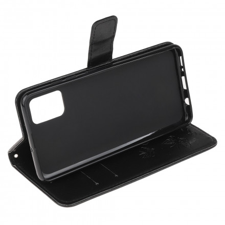 Samsung Galaxy A32 5G Custodia Farfalle e Fiori con Cinturino