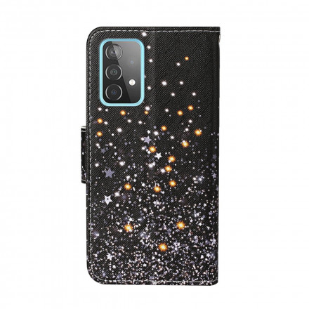 Custodia Samsung Galaxy A52 5G Star e Glitter con cinturino