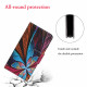 Samsung Galaxy A52 5G Custodia Foglie Colorate con Cinturino