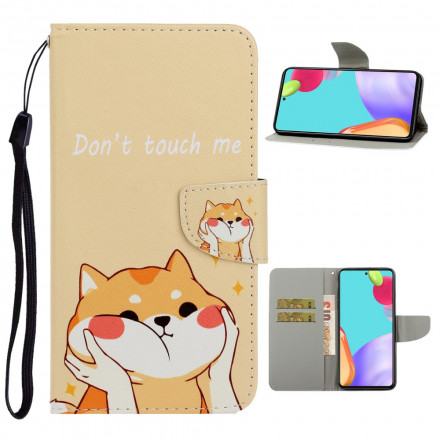 Custodia Samsung Galaxy A52 5G Cat Don't Touch Me con cordino