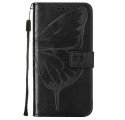 Custodia Samsung Galaxy A52 5G Butterfly Design con cinturino