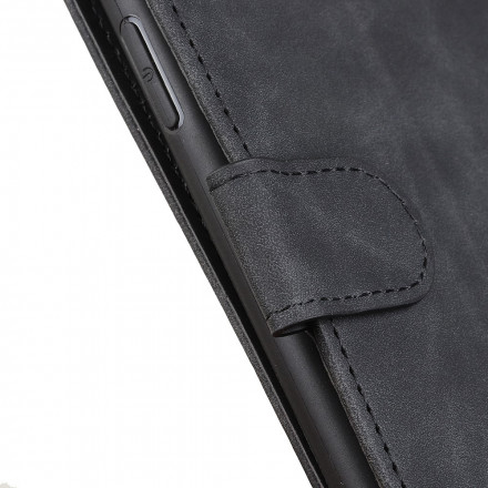 OnePlus 9 Custodia effetto pelle vintage KHAZNEH