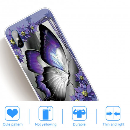 Xiaomi Redmi 9A Custodia a farfalla Royal
