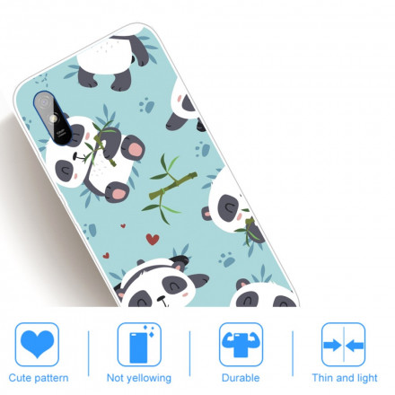 Xiaomi Redmi 9A Custodia Pandas