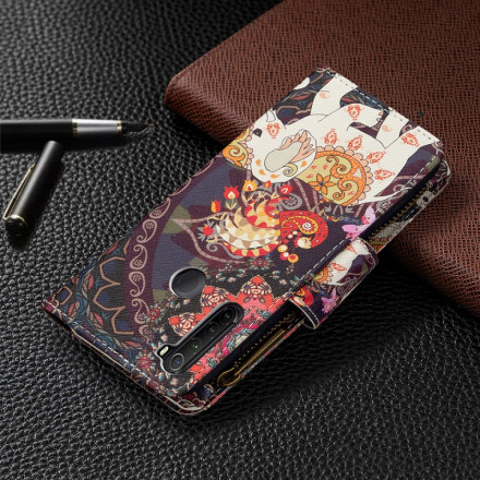 Xiaomi Redmi Note 8T Elephant Zipper Pocket Custodia