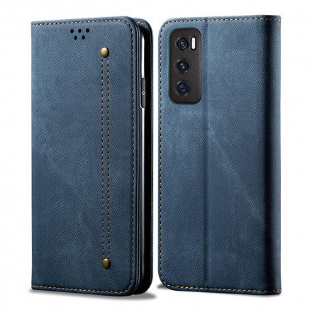 Flip Cover XVivo Y70 Tessuto Jeans