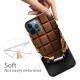 Custodia flessibile per iPhone 12 / 12 Pro, cioccolato