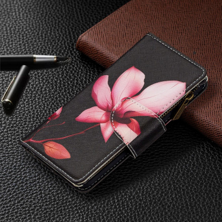 Cover per iPhone 11 con tasca a cerniera Fiore