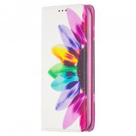 Flip Cover iPhone 11 Watercolour Flower