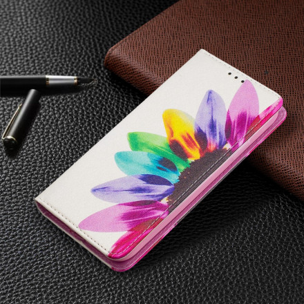 Flip Cover iPhone 11 Watercolour Flower