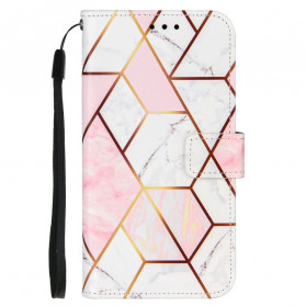 Custodia iPhone 11 Marble con cinturino