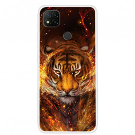 Custodia Xiaomi Redmi 9C Fire Tiger