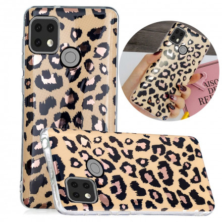 Xiaomi Redmi 9C Custodia in stile leopardo di marmo