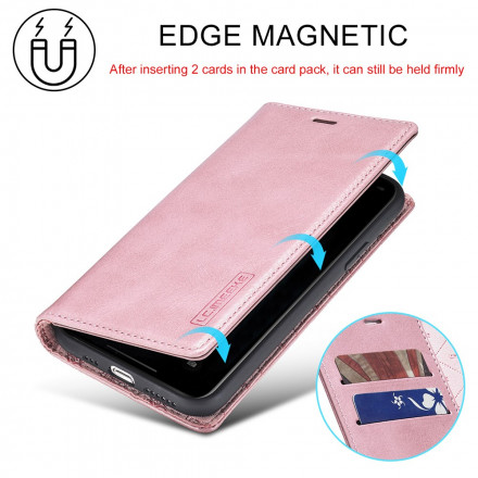 Flip Cover iPhone 11 Pro Max LC.IMEEKE effetto pelle