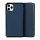 Flip Cover iPhone 11 Pro Max Cover staccabile in vera pelle di litchi