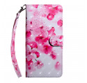 Custodia iPhone SE 2 Fiori rosa