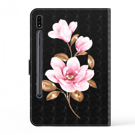 Samsung Galaxy Tab S7 Custodia in similpelle Tree Flowers