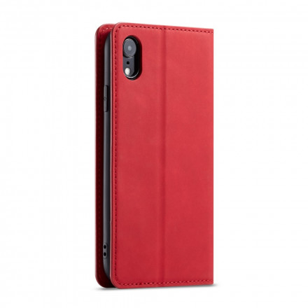 Flip Cover iPhone XR effetto pelle FORWENW