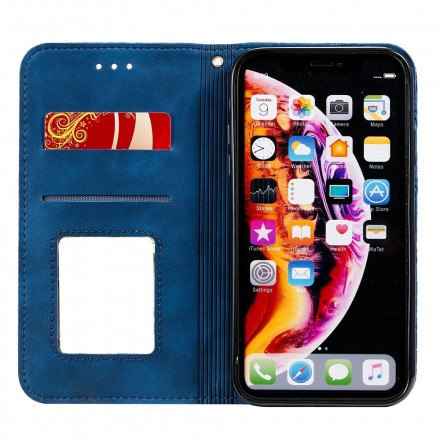 Flip Cover iPhone XR Fiori barocchi