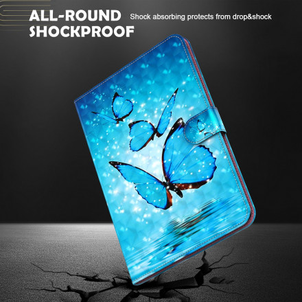 Samsung Galaxy Tab S7 Custodia in similpelle Farfalle