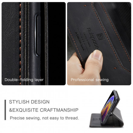 Flip Cover iPhone XS Max effetto pelle Tecnologia RFID