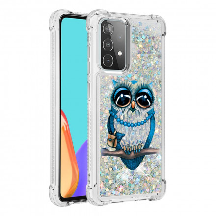 Samsung Galaxy A52 4G / A52 5G Custodia Miss Owl Glitter