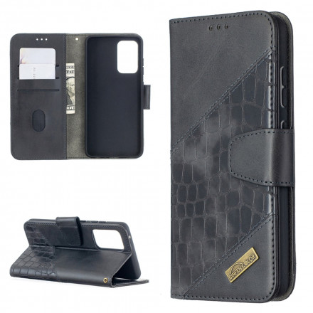 Custodia Samsung Galaxy A52 4G / A52 5G Pelle di coccodrillo effetto classico