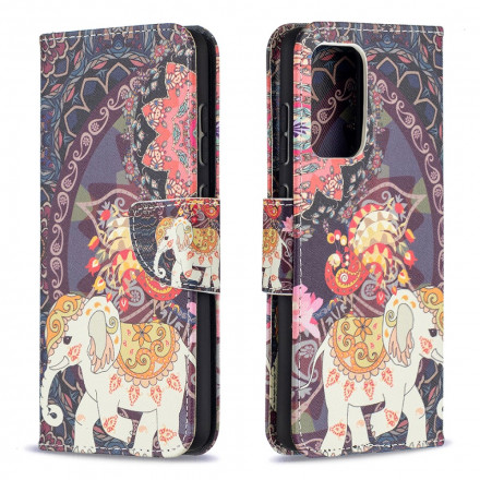 Samsung Galaxy A52 4G / A52 5G Custodia Mandala Elefanti Etnici
