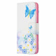 Samsung Galaxy A52 4G / A52 5G Custodia dipinta con farfalle e fiori