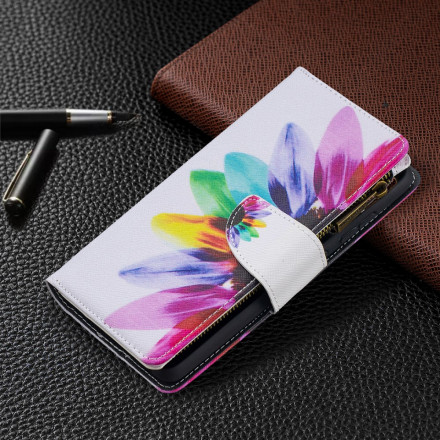 Custodia Samsung Galaxy A52 4G / A52 5G Zipped Pocket Flower