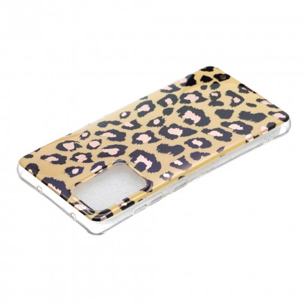 Samsung Galaxy A52 4G / A52 5G Custodia marmostile leopardo