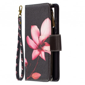 Custodia Samsung Galaxy A72 4G / A72 5G Zipped Pocket Flower