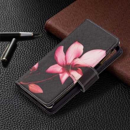 Custodia Samsung Galaxy A72 4G / A72 5G Zipped Pocket Flower