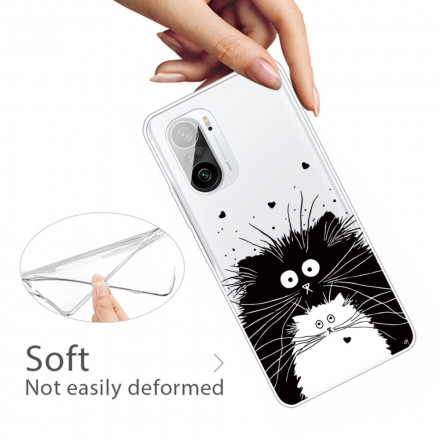 Custodia Xiaomi Poco F3 Guarda i gatti