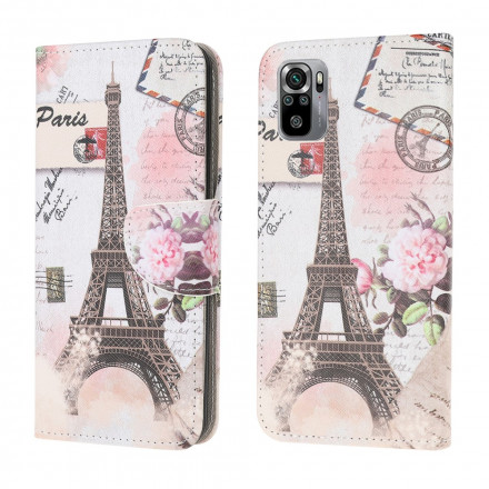 Xiaomi Redmi Note 10 / Note 10s Retro Custodia Torre Eiffel