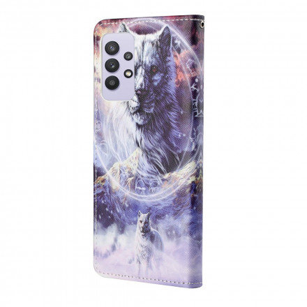 Custodia Samsung Galaxy A32 4G Winter Wolf con cinturino