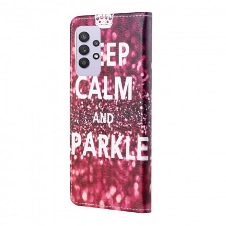 Custodia per Samsung Galaxy A32 4G Keep Calm and Sparkle