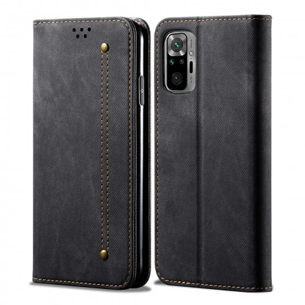 Flip Cover Xiaomi Redmi Note 10 / Note 10s Tessuto Jeans