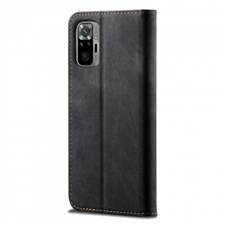 Flip Cover Xiaomi Redmi Note 10 / Note 10s Tessuto Jeans