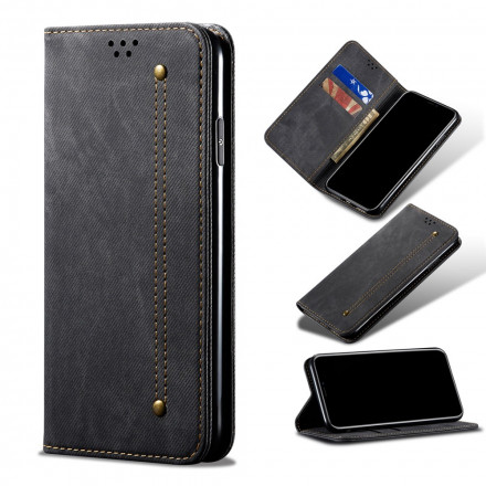 Flip Cover Xiaomi Redmi Note 10 / Note 10s Tessuto Jeans