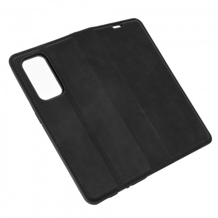 Flip Cover OnePlus 9 in pelle morbida effetto seta