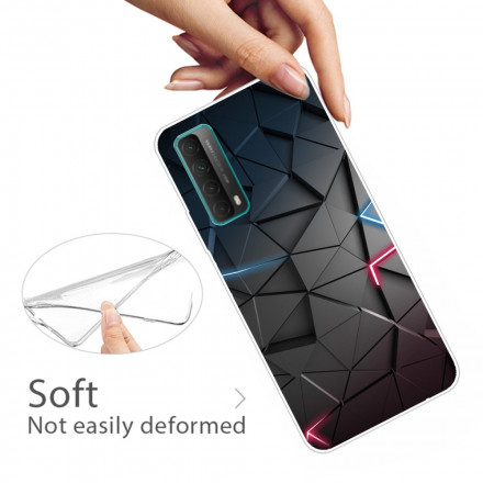 Cover Huawei P smart 2021 Geometria flessibile colorata